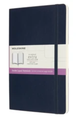 Moleskine Zápisník modrý L, měkký, linkovaný-čistý