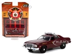 1976 Ford Torino Maroon "Lombard Fire Department" (Illinois) "Fire &amp; Rescue" Series 3 1/64 Diecast Model Car by Greenlight