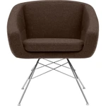Tmavohnedé kreslo Softline Aiko Felt Melange Mocha