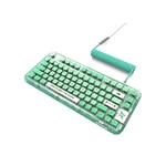 CoolKiller CK75 Transparent Mechanical Keyboard 80 Keys RGB Hot Swappable Triple Mode bluetooth Wireless Gaming Keyboard