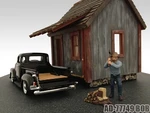 Logger Bob Figure For 124 Diecast Model Cars by American Diorama