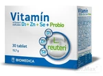 Biomedica Vitamín D3+Zinok+Selén+Probio