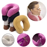 U Shape Slow Rebound Memory Foam Pillow Neck Protect Head Rest Travel Soft Cushion
