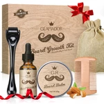 GLAMADOR Professional Men Beard Growth Kit Multifunctional Beard Care Grooming Set Beard Rapid Growth & Thickening Tool