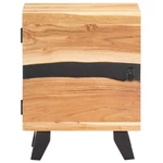 Bedside Cabinet 15.7"x11.8"x20.1" Solid Acacia Wood