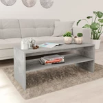 Coffee Table Concrete Gray 39.4"x15.7"x15.7" Chipboard