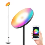 ZENGGE AC100-240V 24W Smart Wifi RGB+CCT 2000LM Floor Lamp Dimmable APP Voice Control Works with Google Home Alexa