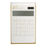NNRTS Creative Portable Ultra-thin Gold Frame Calculator Solar Energy Caculator Stationery Set