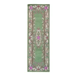 Zelený vlnený behúň Flair Rugs Aubusson, 67 x 210 cm