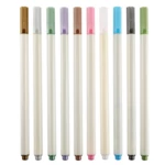 STA6551 10Pcs Metal Pen Painting Watercolor Pen Brush Marker Pen Set for Drawing Design Art Marker Supplies
