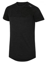 Husky  Pánske tričko s krátkým rukávom čierna, M Merino termoprádlo