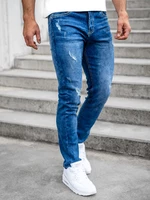 Tmavě modré pánské džíny regular fit Bolf K10009-1