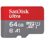 Pamäťová karta SanDisk Micro SDXC Ultra Android 64GB UHS-I U1 (120R/20W) + adapter (SDSQUA4-064G-GN6MA) pamäťová karta microSDHC • kapacita 64 GB • ko