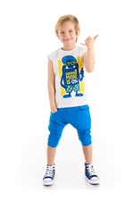 Denokids Summer Mode Boys T-shirt Capri Shorts Set