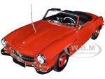 1955 Mercedes-Benz 190 SL Convertible Red (Top Down) 1/18 Diecast Model Car by Minichamps