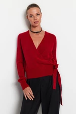 Trendyol Red dupla mellű kötöttáru pulóver