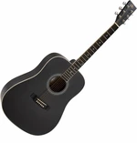 SX SD104KBK Black Guitarra acústica