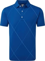 Footjoy Raker Print Lisle Deep Blue L Camiseta polo