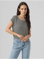 Women's white and black striped T-shirt Vero Moda Ava - Women