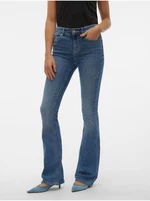 Blue Women's Flared Fit Jeans Vero Moda Flash - Women