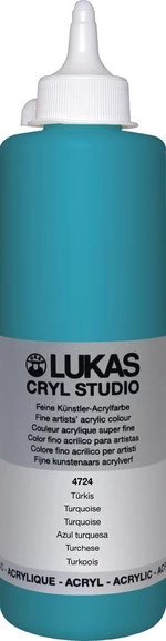 Lukas Cryl Studio Acrylic Paint 500 ml Turquoise Pintura acrílica