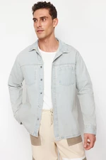 Trendyol Blue Regular Fit Denim Shirt/Jacket