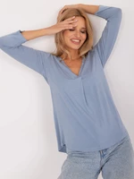 Grey and blue blouse SUBLEVEL