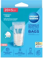 CANPOL BABIES Sáčky k uchovávání odsátého mléka 150 ml 20 ks