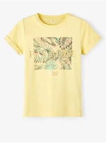 Yellow girly T-shirt name it Farina - Girls