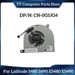 TT New Original Laptop Heatsink For Dell Latitude 5480 5490 E5480 E5490 Cooling Fan 0G5JG4 G5JG4 CN-0G5JG4 DC28000IWSL