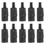 10X Black IEC-320 C14 Male Plug AC Power Inlet Socket Connector 250V 10A