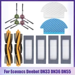 Accessories For Ecovacs Deebot DN33 DN36 DN55 DN520 Vacuum Cleaner Parts Roller / Side Brush Disposable Mop Cloth Hepa Filter