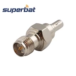 Superbat 5pcs RP-SMA Female to CRC9 Male Adapter with Stainless Steel 6Ghz RF Coaxial Connector
