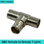 10PCS Q9 3-way video monitoring signal conversion head BNC bus 3-way camera 3-way one-to-two video head T-type connector