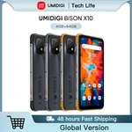 Global Version UMIDIGI BISON X10 Rugged Smartphone IP68&IP69K 64GB NFC 20MP Triple Camera 6150mAh Phone BisonX