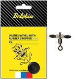 Delphin obratlík se stoperem Inline swivel with rubber stopper S / 0
