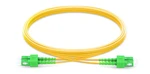 FirstFiber 2 m SC APC 2 cores G657A Duplex Fiber Patch Cable, fiber Jumper, Patch Cord 2.0mm PVC OS2 SM Bend Insensitive