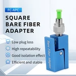 FC-APC Square Bare fiber Adapter Cable Test Flange For Optical Emergency Repair (Green)1Pcs