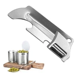 New Stainless Steel 2 in 1 EDC Pocket Multi Tool Outdoor Can Opener Fruit Multi Peeler Cutter
