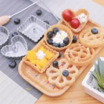 Fried Molds Scald Proof Small Biscuit Mold Waffle Cake Mold Kitchen Gadgets Fried Cookies Mould Food Grade Irregular Shape