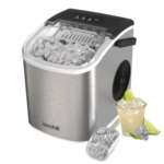 Ionchill Quick Cube Ice Machine, 26lbs/24hrs Portable Countertop Bullet Ice Maker