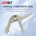 JINGT 1pcs Gray Dental Composite Gun for Precisely Dispensing Composite Resin to Repair and Restore Damaged or Decayed Teeth