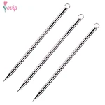 Silver Blackhead Comedone Remover Acne Blemish Pimple Extractor Tool 8cm Pore Remove Cleaner Care Beauty Tools