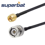 Superbat BNC Straight Plug to SMA Male Straight Security Monitor Antenna Feeder Pigtail Cable RG174 100cm RF Coaxial Cable