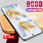 1-4Pcs Full Curved Hydrogel Film For Honor 90 Screen Protector Not Glass Xonor Honar 90 Honor90 Soft Protective Film REA-AN00