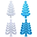 Christmas Tree Ornament Silicone Mold Resin Mold for DIY Craft Jewelry Tool