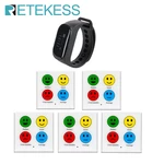 Retekess TD112 Restaurant Pager Wireless Evaluation System IPX7 Waterproof Watch Receiver TD034 Call Evaluator For Cafe Bar Club