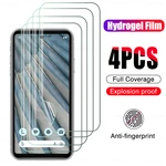 4PCS Hydrogel Films for Google Pixel 7a Pixel7 Pro Pixel6a Pixel6Pro Pixel6 Pixel5a 5G Pixel5 Screen Protector Full Cover