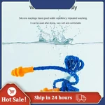 1~8PCS Soundproof Earplugs Noise Reduction Rate 25db Ergonomic Design Environmentally Friendly Silicone Sleep Earplugs Washable