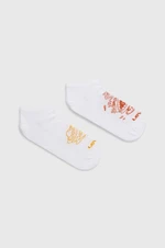 Ponožky Levi's biela farba
